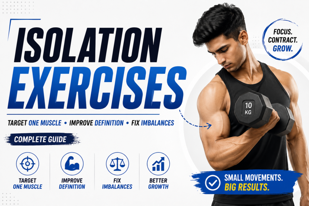 Man performing a dumbbell bicep curl isolation exercise in the gym to build muscle definition, improve mind-muscle connection, and target a specific muscle group.