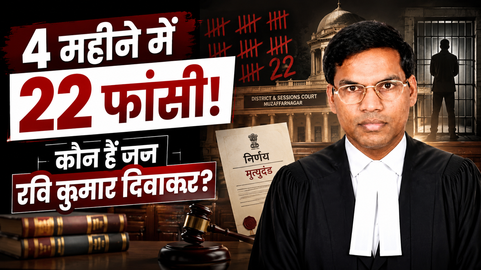 रवि कुमार दिवाकर और मुजफ्फरनगर फास्ट ट्रैक कोर्ट में 4 महीने में 22 मृत्युदंड के फैसलों से जुड़ी खबर