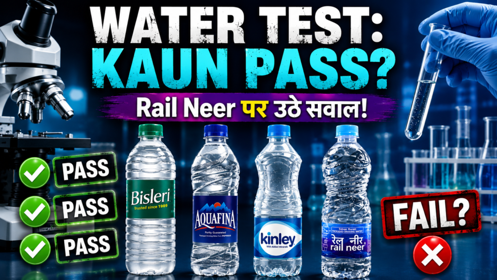 Bisleri Aquafina Kinley aur Rail Neer water test Trustified lab report